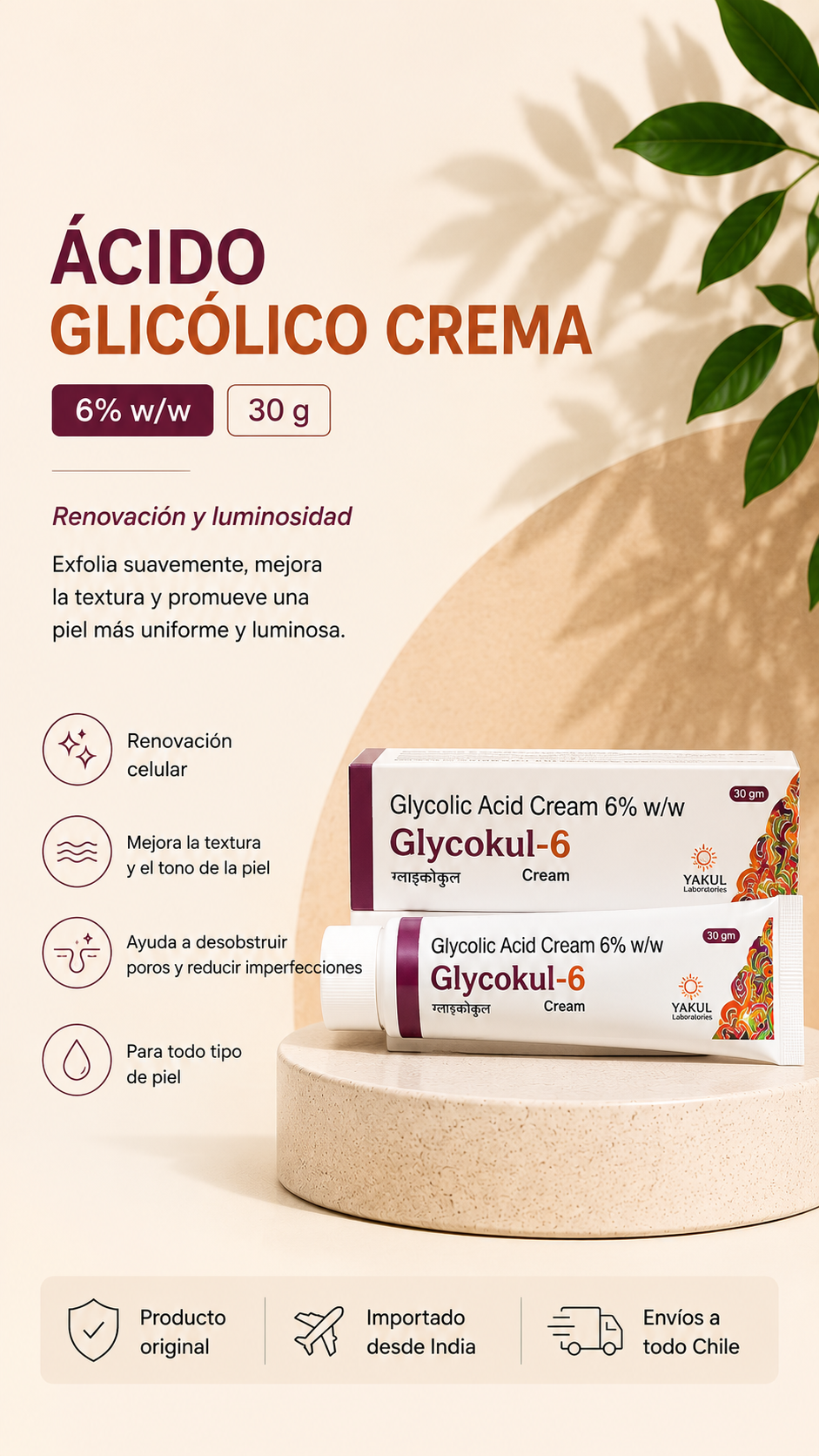 Ácido Glicólico 6% – 30 g