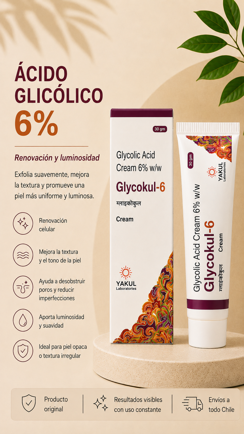 Ácido Glicólico 6% – 30 g